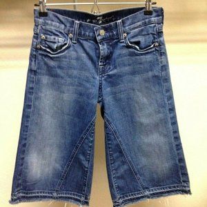7 for all mankind Women's Waist 28" Denim Capri
